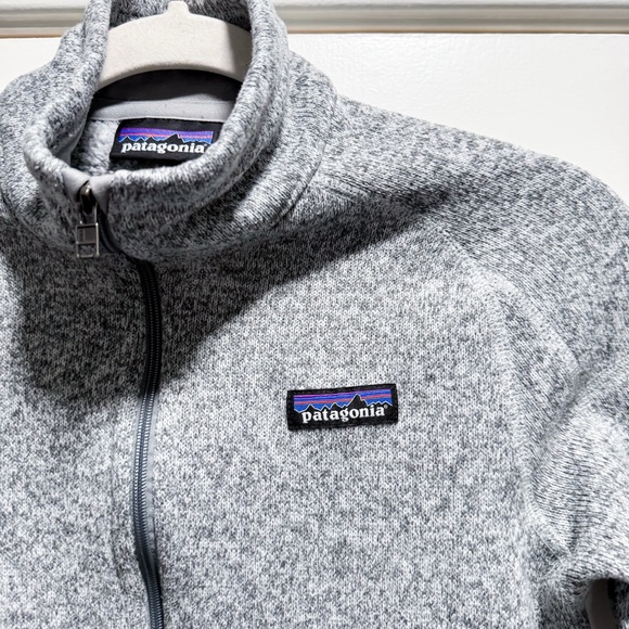 Patagonia Better Sweater Fleece Jacket Burch White Grey Size Small - Picture 5 of 14